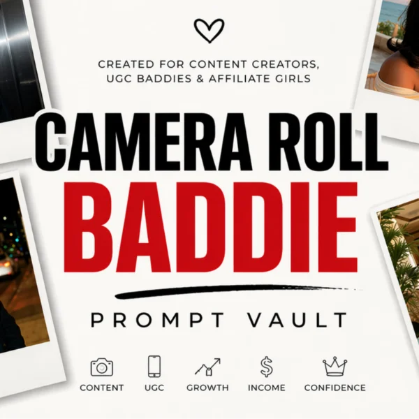 Camera Roll Baddie | 4,400+ UGC & Affiliate Photo + Video Prompts